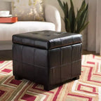 Pouf Contenitore Trapuntato Maiden Square - HUD8231 - Safavieh Couture