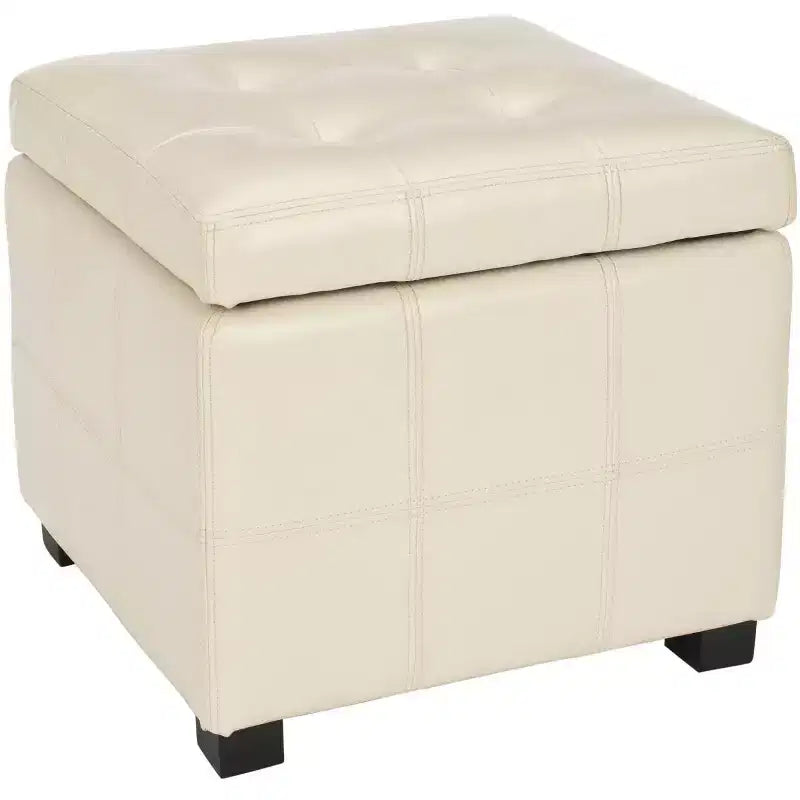 Pouf Contenitore Trapuntato Maiden Square - HUD8231 - Safavieh Couture
