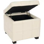 Pouf Contenitore Trapuntato Maiden Square - HUD8231 - Safavieh Couture