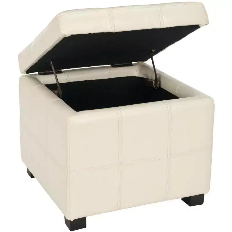 Pouf Contenitore Trapuntato Maiden Square - HUD8231 - Safavieh Couture
