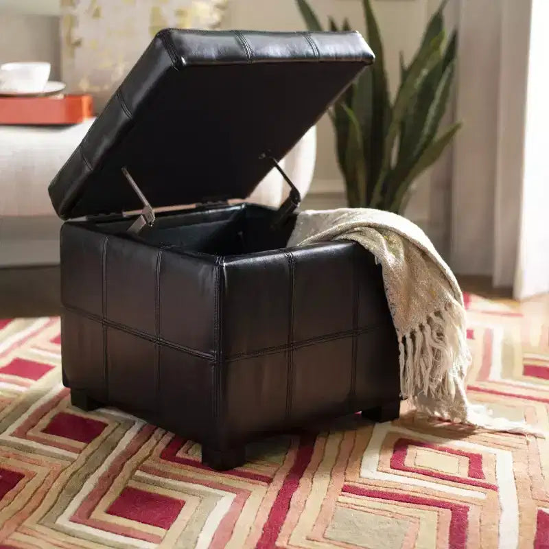 Pouf Contenitore Trapuntato Maiden Square - HUD8231 - Safavieh Couture