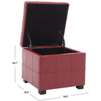 Pouf Contenitore Trapuntato Maiden Square - HUD8231 - Safavieh Couture