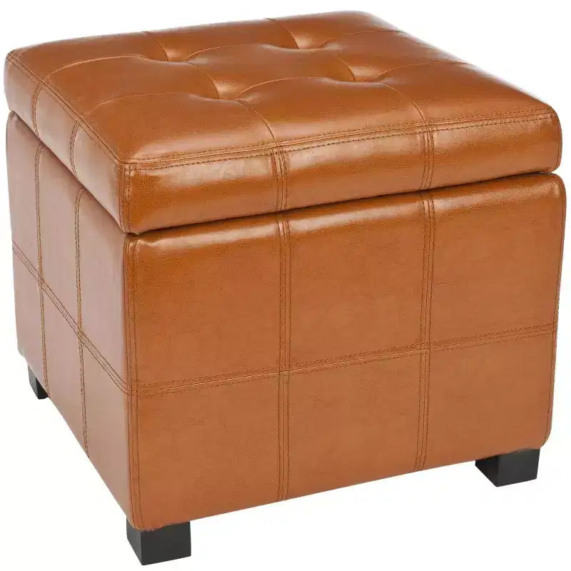 Pouf Contenitore Trapuntato Maiden Square - HUD8231 - Safavieh Couture