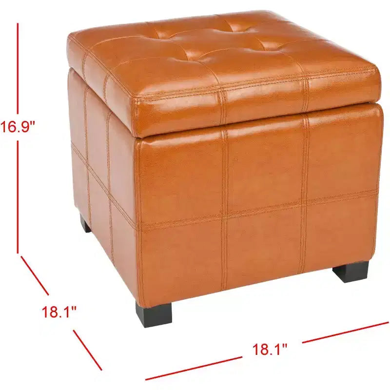 Pouf Contenitore Trapuntato Maiden Square - HUD8231 - Safavieh Couture