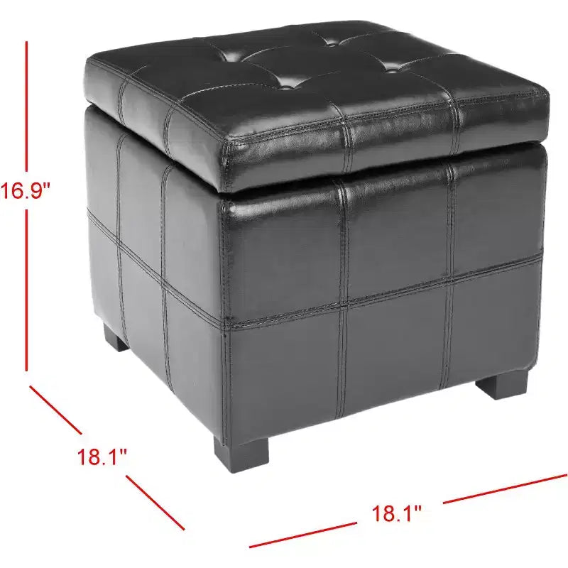 Pouf Contenitore Trapuntato Maiden Square - HUD8231 - Safavieh Couture