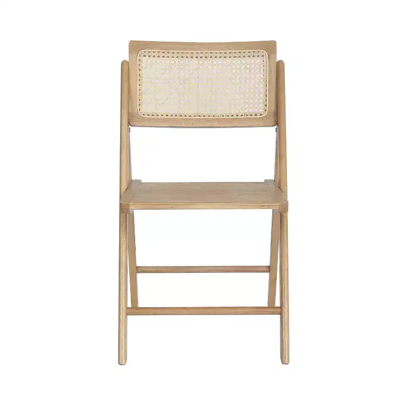 Merrick Lane Set di 2 sedie pieghevoli in rattan con canna d'India