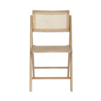 Merrick Lane Set di 2 sedie pieghevoli in rattan con canna d'India