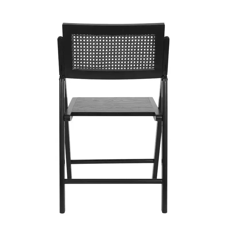 Merrick Lane Set di 2 sedie pieghevoli in rattan con canna d'India
