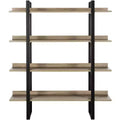 Melissa Etagere - FOX4282 - Light Brown/Black - Safavieh Couture