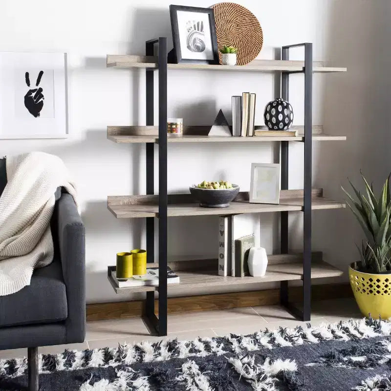 Melissa Etagere - FOX4282 - Marrone Chiaro/Nero - Safavieh Couture