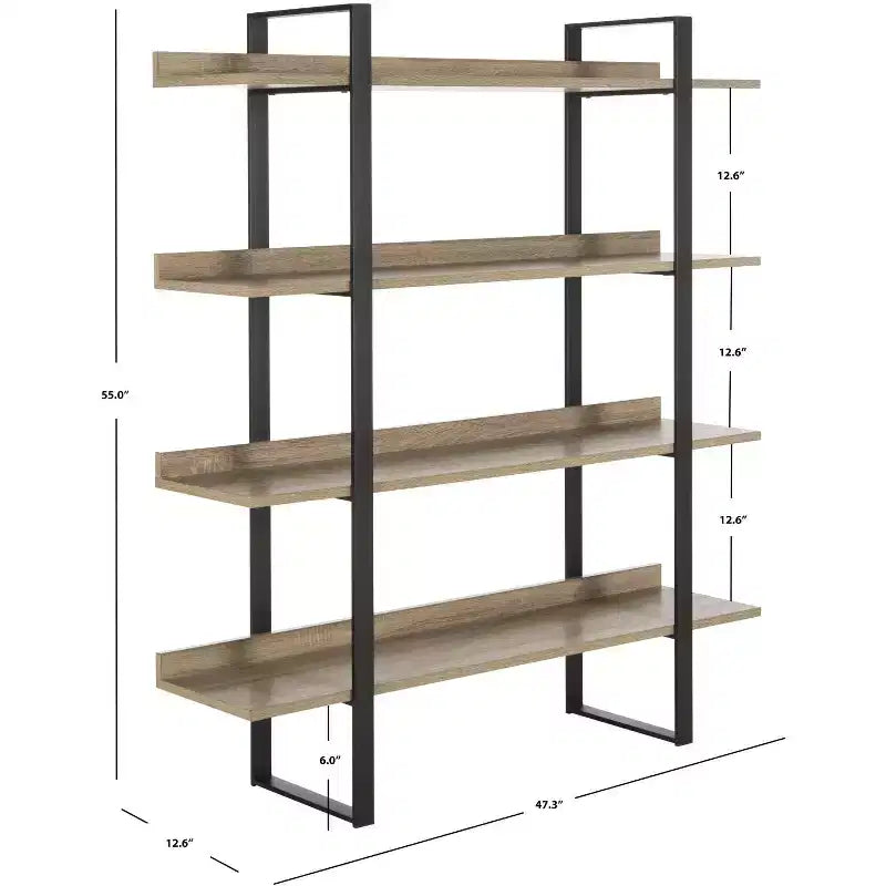 Melissa Etagere - FOX4282 - Marrone Chiaro/Nero - Safavieh Couture