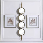 Uttermost Vanity Accent Wall Mirror Moderno Sfacettato Foglia Oro Cornice in Ferro Imponente 10" Largo per Bagno Camera da Letto Soggiorno Casa