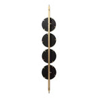 Uttermost Vanity Accent Wall Mirror Moderno Sfacettato Foglia Oro Cornice in Ferro Imponente 10" Largo per Bagno Camera da Letto Soggiorno Casa