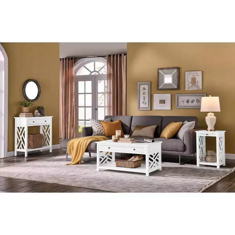Consolle in legno a 4 cassetti Middlebury da 32" - Alaterre Furniture