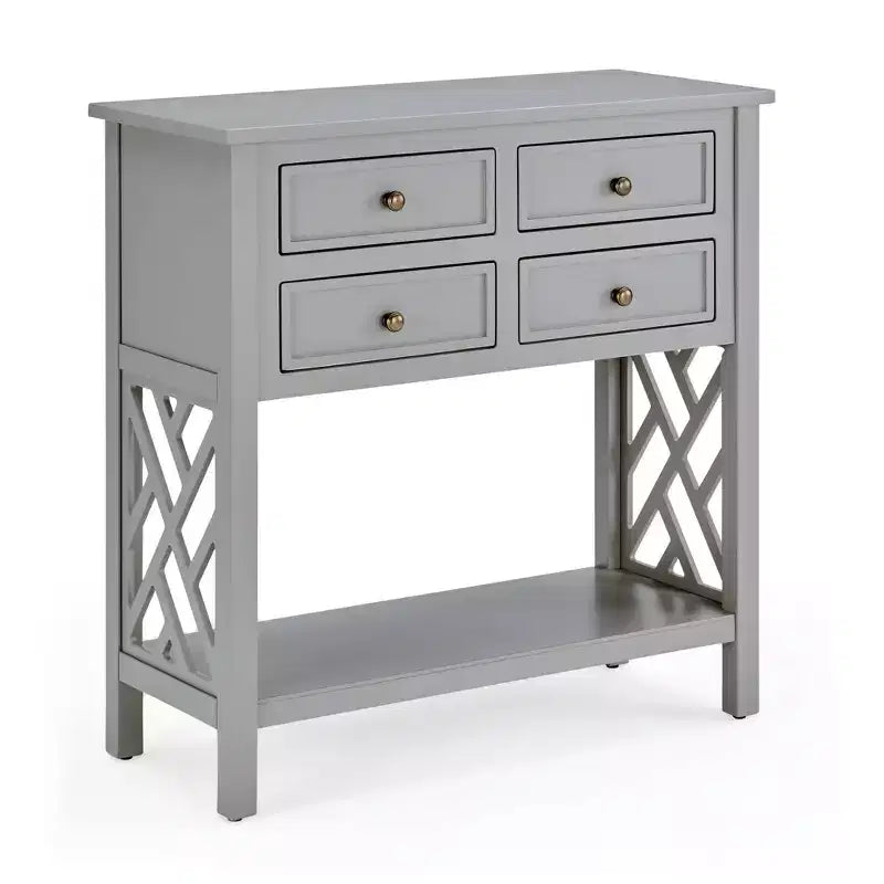 Consolle in legno a 4 cassetti Middlebury da 32" - Alaterre Furniture