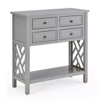 Consolle in legno a 4 cassetti Middlebury da 32" - Alaterre Furniture