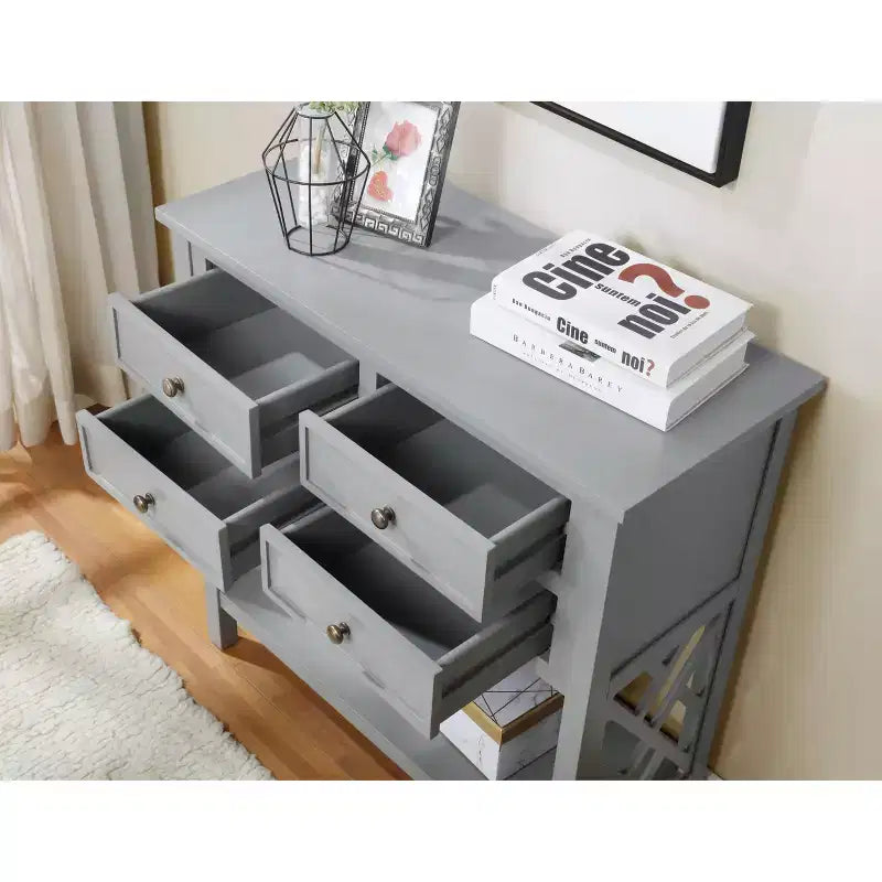 Consolle in legno a 4 cassetti Middlebury da 32" - Alaterre Furniture