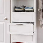 Ameriwood Home Elba Comodino a 3 cassetti, rovere avorio