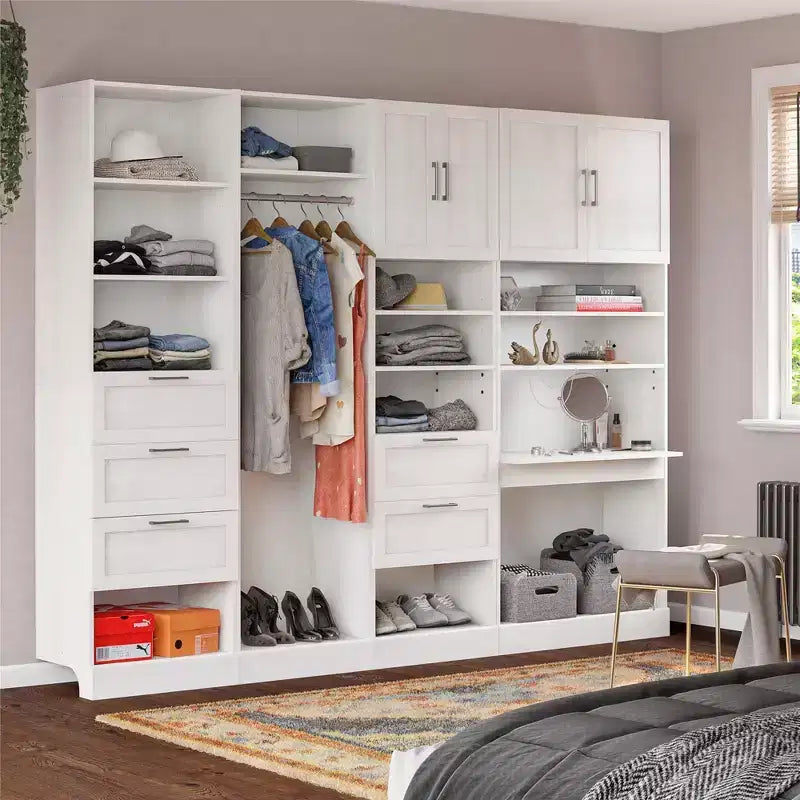 Ameriwood Home Elba Comodino a 3 cassetti, rovere avorio