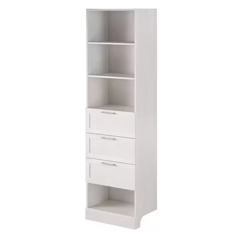 Ameriwood Home Elba Comodino a 3 cassetti, rovere avorio