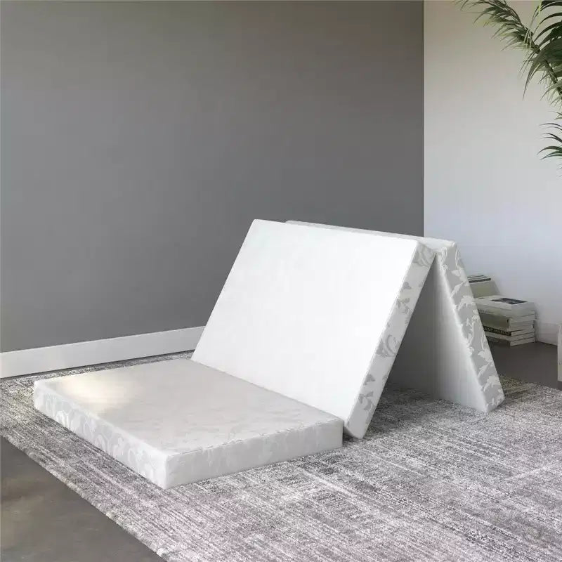 Signature Sleep Materasso Tri-Fold da 4 Pollici / Materasso Pieghevole, Singolo