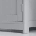 kleankin Mobile Base per Lavabo, Armadietto da Bagno Sottolavello con Apertura a U e Ripiano Interno Regolabile