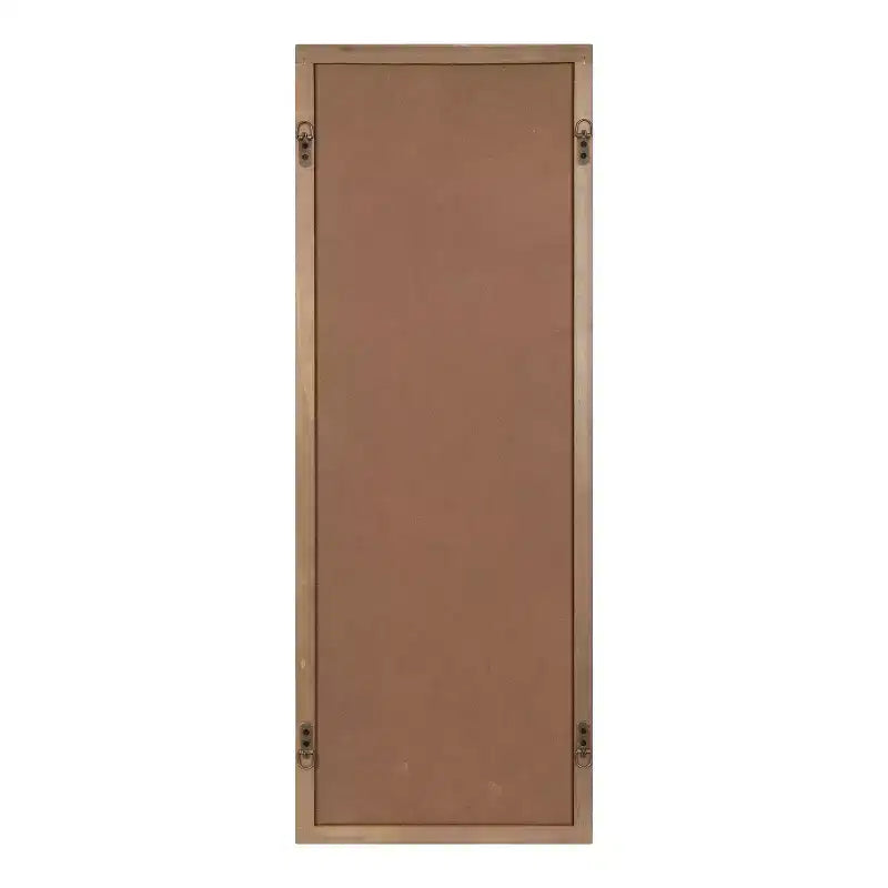 Specchio da parete con cornice Kate and Laurel Pierette, 16x42, naturale