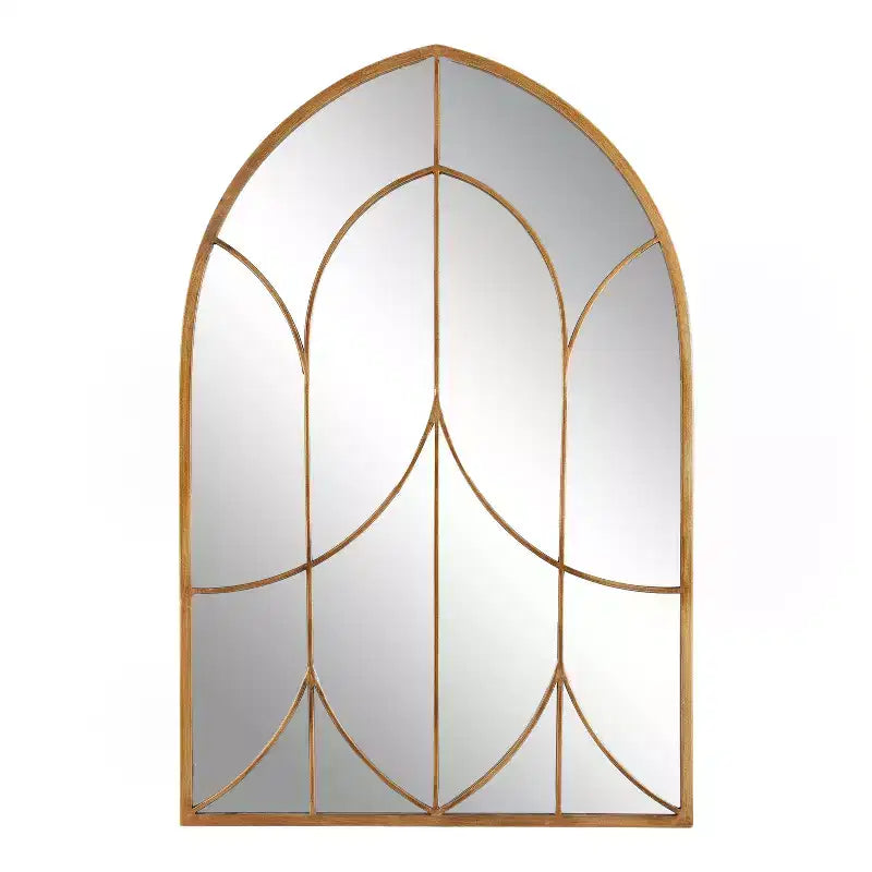 Specchio ad arco con cornice Kate and Laurel Larisa, 24x36, Oro