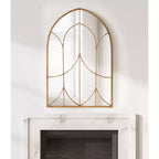 Specchio ad arco con cornice Kate and Laurel Larisa, 24x36, Oro
