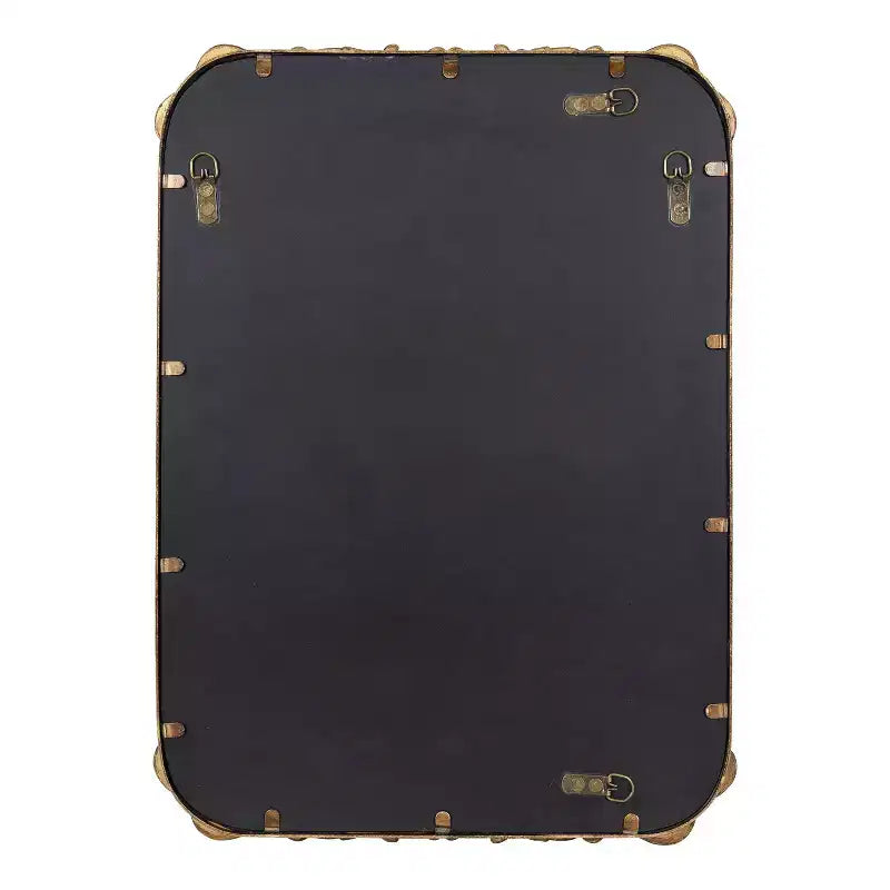 Specchio rettangolare in metallo Kate and Laurel Brazelton, 20x27, Oro