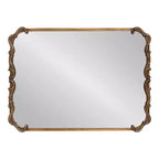 Specchio rettangolare in metallo Kate and Laurel Brazelton, 20x27, Oro