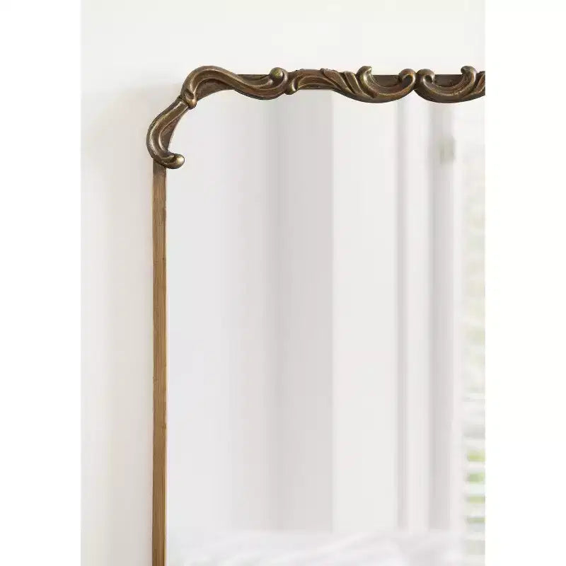 Specchio rettangolare in metallo Kate and Laurel Brazelton, 20x27, Oro