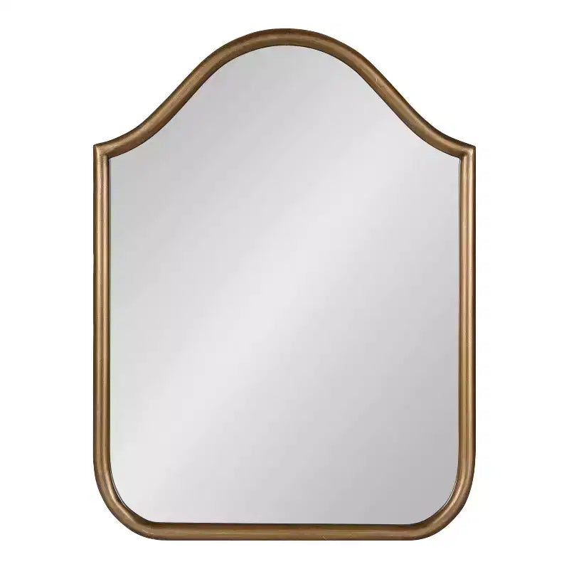 Specchio ad arco in metallo Kate and Laurel Fellows, 18x24, Oro