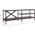 Bruno Mobile TV Industriale - MED5001 - Noce/Nero - Safavieh