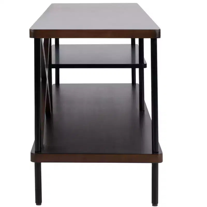 Bruno Mobile TV Industriale - MED5001 - Noce/Nero - Safavieh