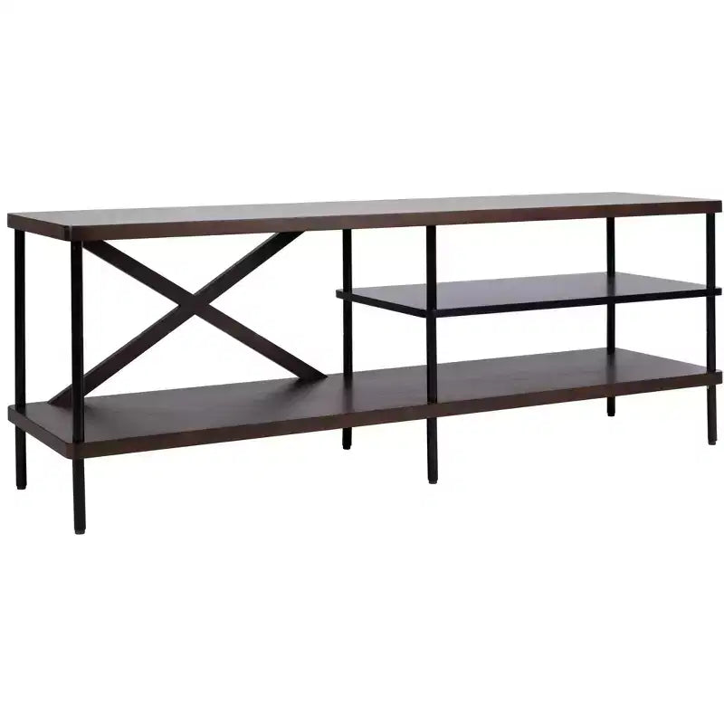 Bruno Mobile TV Industriale - MED5001 - Noce/Nero - Safavieh