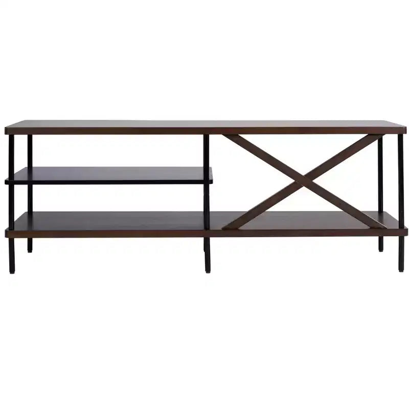 Bruno Mobile TV Industriale - MED5001 - Noce/Nero - Safavieh