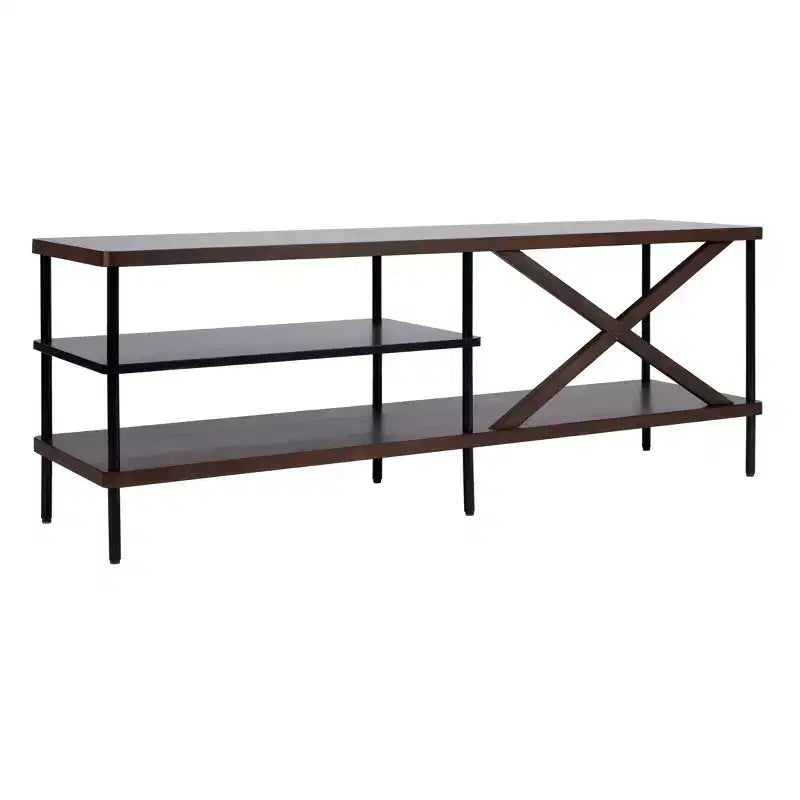 Bruno Mobile TV Industriale - MED5001 - Noce/Nero - Safavieh