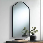 Specchio da parete Uttermost Harlan ad arco 22 x 36 in bronzo lucidato a olio