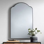 Specchio da parete Uttermost Harlan ad arco 22 x 36 in bronzo lucidato a olio