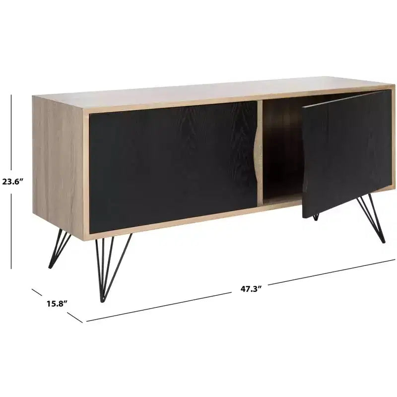 Credenza Jeralyn - FOX4232 - Rovere chiaro/Nero - Safavieh Couture