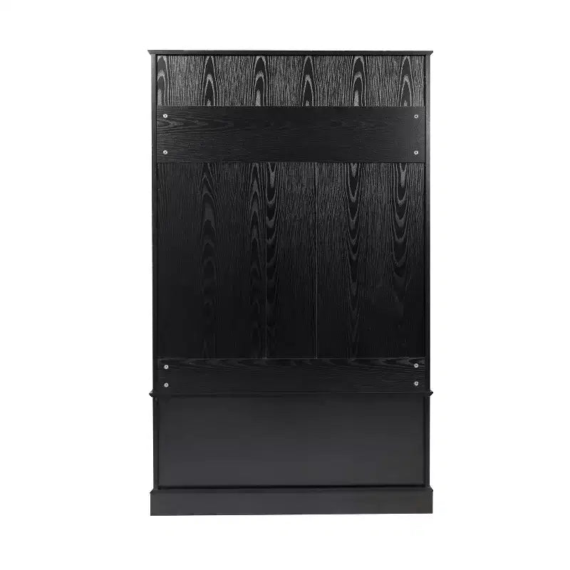 Flash Furniture Appendiabiti Fraser con panca contenitore a doppia anta, appendiabiti con 4 ganci doppi e 2 scomparti superiori