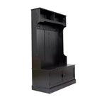 Flash Furniture Appendiabiti Fraser con panca contenitore a doppia anta, appendiabiti con 4 ganci doppi e 2 scomparti superiori