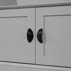 Flash Furniture Appendiabiti Fraser con panca contenitore a doppia anta, appendiabiti con 4 ganci doppi e 2 scomparti superiori
