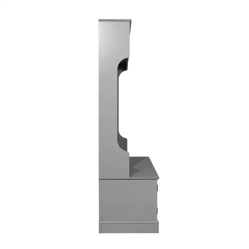 Flash Furniture Appendiabiti Fraser con panca contenitore a doppia anta, appendiabiti con 4 ganci doppi e 2 scomparti superiori