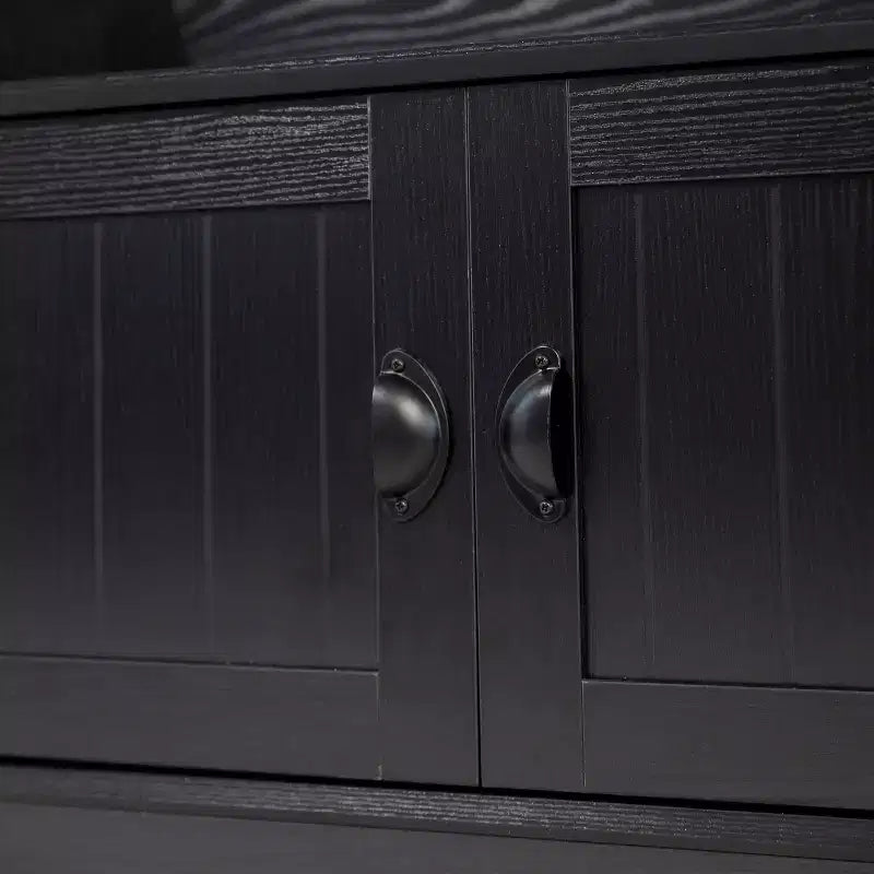 Flash Furniture Appendiabiti Fraser con panca contenitore a doppia anta, appendiabiti con 4 ganci doppi e 2 scomparti superiori