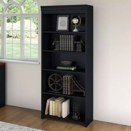 Libreria Fairview a 5 ripiani anticata da 68.94" - Bush Furniture