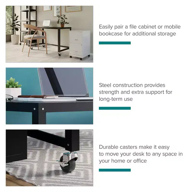 Scrivania mobile in acciaio Space Solutions