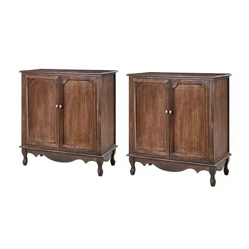 Mobile d'appoggio in stile rustico Hippe 34Tall-2 con gambe regolabili, set da 2 | Hulala Home