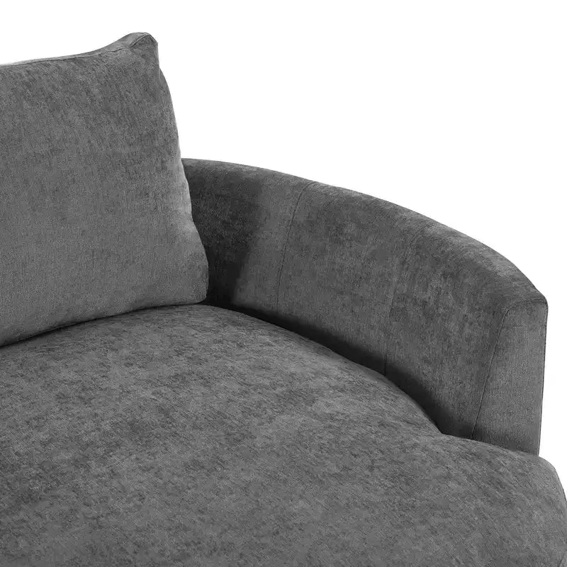 105.5 Divano Combinato Imbottito a Tre Cuscini e Sedile Curvo-ModernLuxe